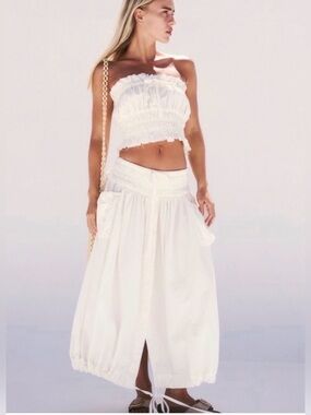 Free people All The Things Skirt set  White.